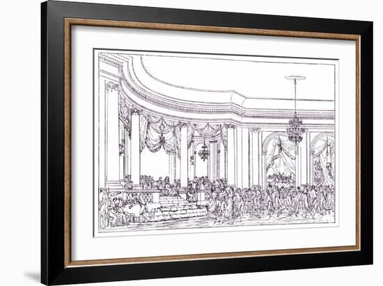 Ball at court of-Benjamin Zix-Framed Giclee Print