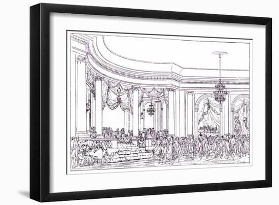 Ball at court of-Benjamin Zix-Framed Giclee Print