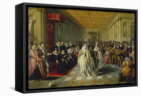 Ball at the Court of Duke of Joyeuse, 1582-null-Framed Premier Image Canvas