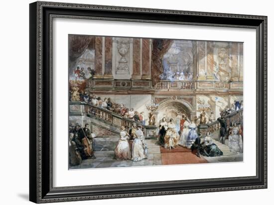Ball at the Hotel De Ville, 1860-Eugene Louis Lami-Framed Giclee Print