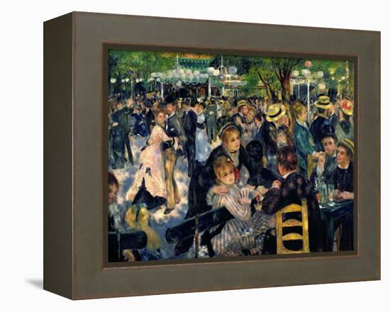 Ball at the Moulin De La Galette, 1876-Pierre-Auguste Renoir-Framed Premier Image Canvas