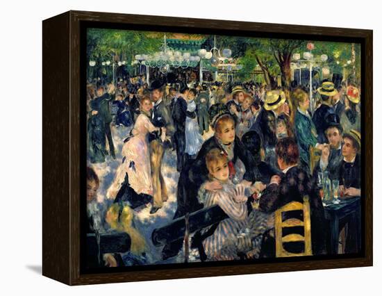 Ball at the Moulin De La Galette, 1876-Pierre-Auguste Renoir-Framed Premier Image Canvas