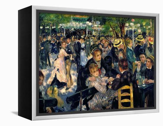 Ball at the Moulin De La Galette, 1876-Pierre-Auguste Renoir-Framed Premier Image Canvas