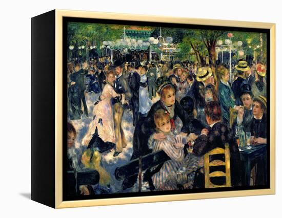 Ball at the Moulin De La Galette, 1876-Pierre-Auguste Renoir-Framed Premier Image Canvas