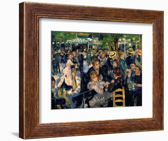 Ball at the Moulin De La Galette, 1876-Pierre-Auguste Renoir-Framed Premium Giclee Print