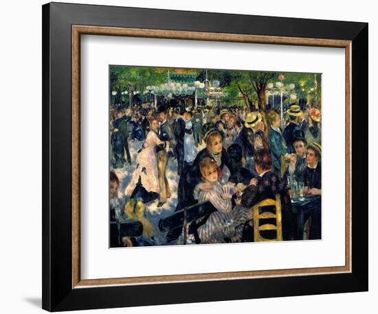 Ball at the Moulin De La Galette, 1876-Pierre-Auguste Renoir-Framed Premium Giclee Print