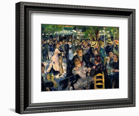 Ball at the Moulin De La Galette, 1876-Pierre-Auguste Renoir-Framed Premium Giclee Print