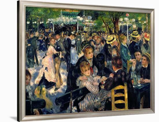 Ball at the Moulin De La Galette, 1876-Pierre-Auguste Renoir-Framed Giclee Print