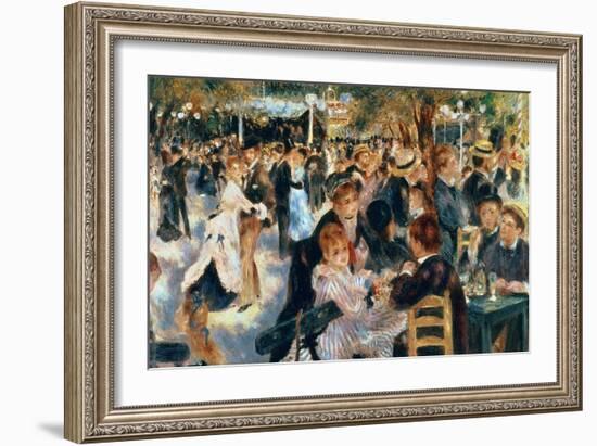 Ball at the Moulin De La Galette, 1876-Pierre-Auguste Renoir-Framed Giclee Print