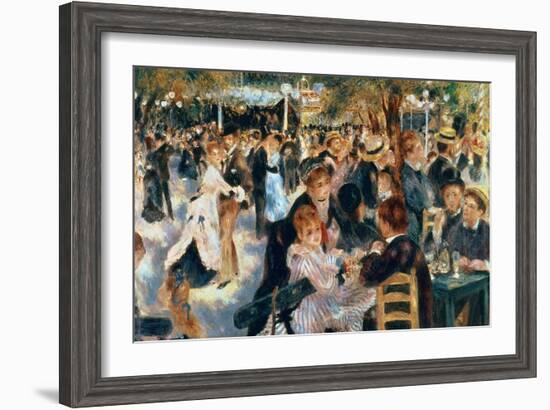 Ball at the Moulin De La Galette, 1876-Pierre-Auguste Renoir-Framed Giclee Print