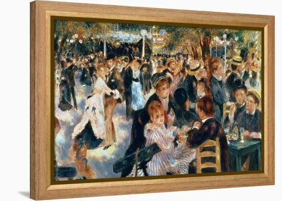 Ball at the Moulin De La Galette, 1876-Pierre-Auguste Renoir-Framed Premier Image Canvas