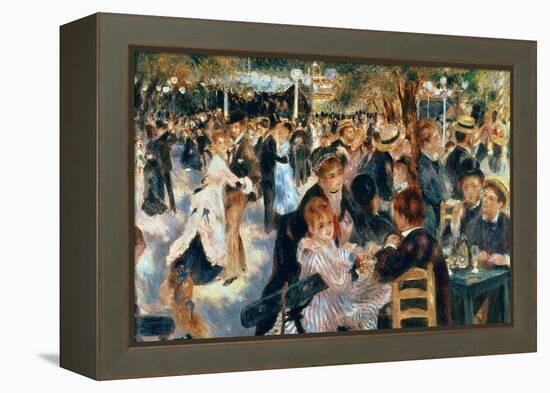 Ball at the Moulin De La Galette, 1876-Pierre-Auguste Renoir-Framed Premier Image Canvas