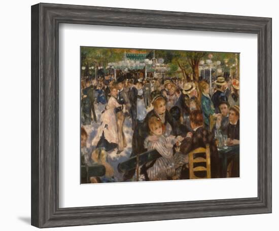 Ball at the Moulin De La Galette, 1876-Pierre-Auguste Renoir-Framed Giclee Print