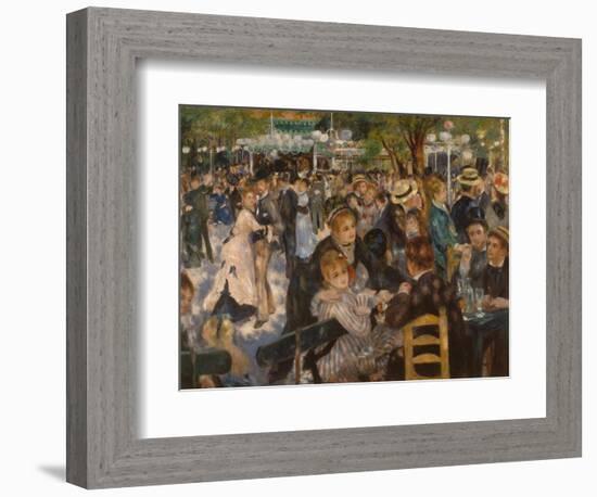 Ball at the Moulin De La Galette, 1876-Pierre-Auguste Renoir-Framed Giclee Print