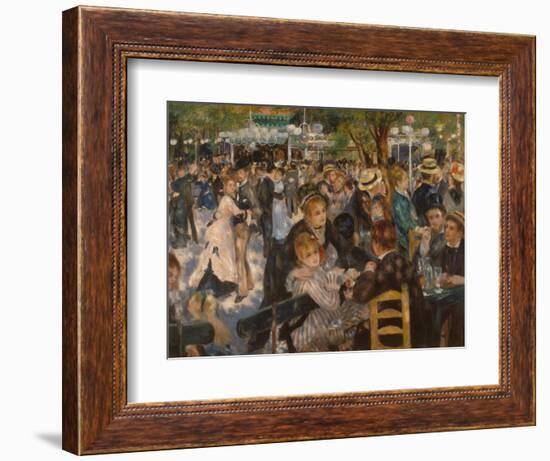 Ball at the Moulin De La Galette, 1876-Pierre-Auguste Renoir-Framed Giclee Print