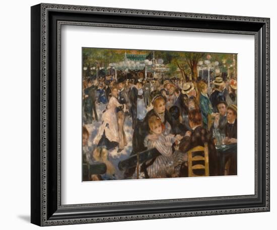 Ball at the Moulin De La Galette, 1876-Pierre-Auguste Renoir-Framed Giclee Print