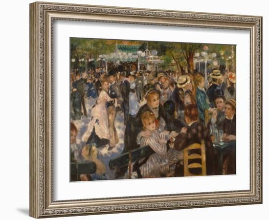 Ball at the Moulin De La Galette, 1876-Pierre-Auguste Renoir-Framed Giclee Print