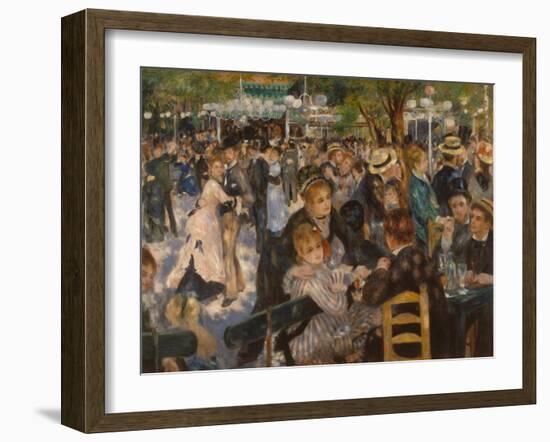 Ball at the Moulin De La Galette, 1876-Pierre-Auguste Renoir-Framed Giclee Print