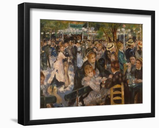 Ball at the Moulin De La Galette, 1876-Pierre-Auguste Renoir-Framed Giclee Print