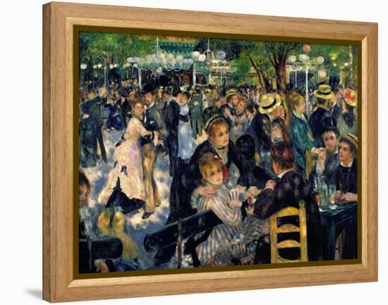 Ball at the Moulin De La Galette, 1876-Pierre-Auguste Renoir-Framed Premier Image Canvas