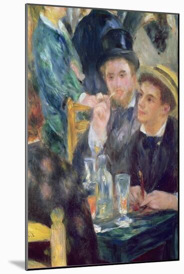 Ball at the Moulin De La Galette, Detail of Two Seated Men, 1876 (Oil on Canvas)-Pierre Auguste Renoir-Mounted Giclee Print