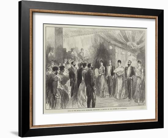 Ball at the Royal Naval Barracks, Devonport, in Honour of the Duchess of Edinburgh-null-Framed Giclee Print