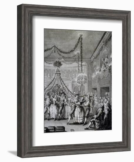 Ball at Versailles for Carnival of 1763, France-null-Framed Giclee Print