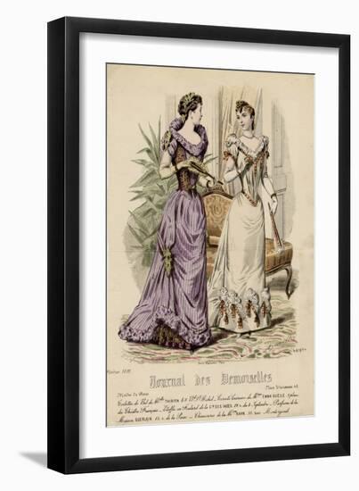 Ball Dress 1891-null-Framed Art Print