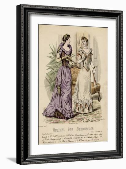 Ball Dress 1891-null-Framed Art Print