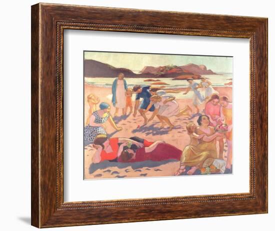 Ball Game on the Beach, 1922-Maurice Denis-Framed Giclee Print