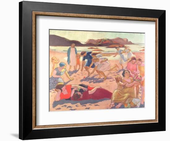 Ball Game on the Beach, 1922-Maurice Denis-Framed Giclee Print