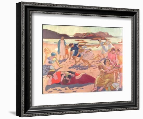 Ball Game on the Beach, 1922-Maurice Denis-Framed Giclee Print