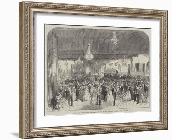 Ball Given by the Honourable Artillery Company at the Armoury, Finsbury-Charles Robinson-Framed Giclee Print