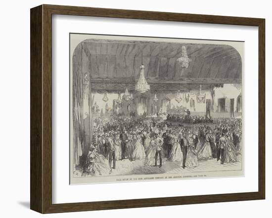 Ball Given by the Honourable Artillery Company at the Armoury, Finsbury-Charles Robinson-Framed Giclee Print