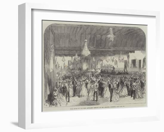 Ball Given by the Honourable Artillery Company at the Armoury, Finsbury-Charles Robinson-Framed Giclee Print