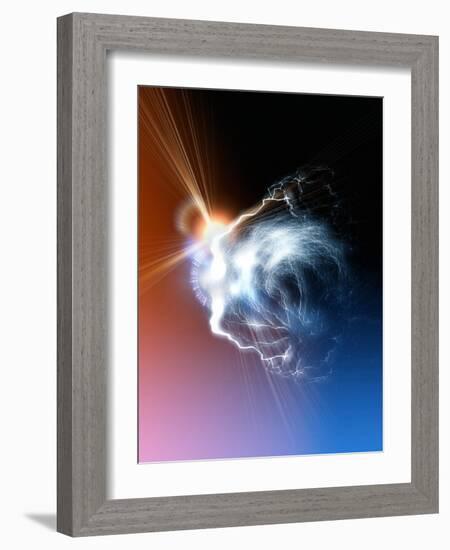 Ball Lightning, Artwork-Victor Habbick-Framed Photographic Print