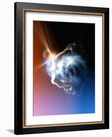 Ball Lightning, Artwork-Victor Habbick-Framed Photographic Print