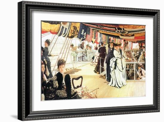 Ball On Board-James Tissot-Framed Art Print