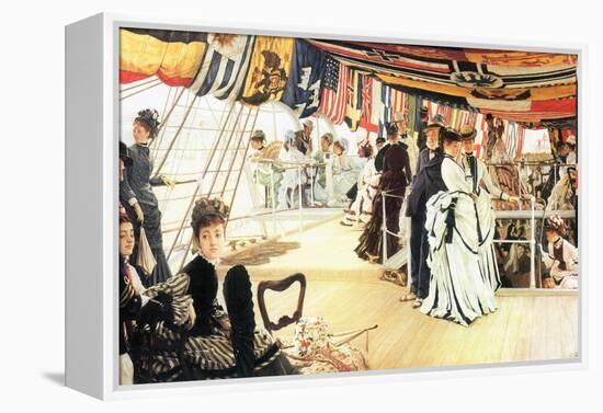 Ball on Board-James Tissot-Framed Stretched Canvas