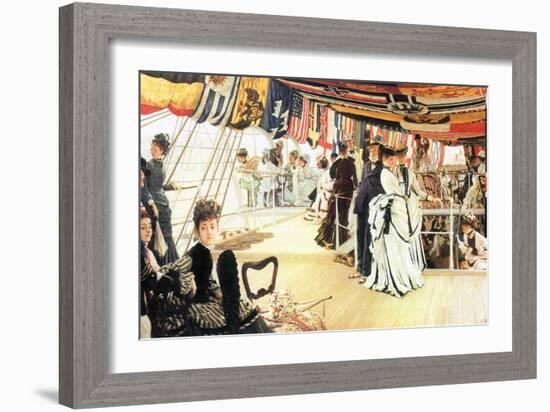 Ball on Board-James Tissot-Framed Art Print