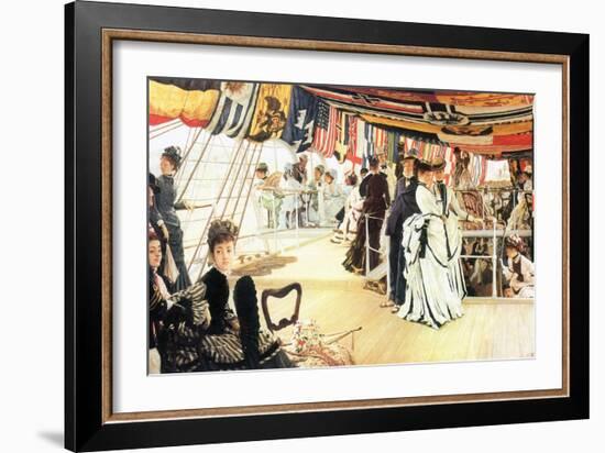 Ball on Board-James Tissot-Framed Art Print