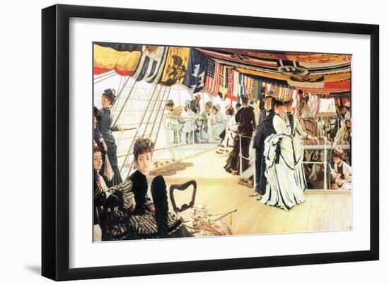 Ball on Board-James Tissot-Framed Art Print