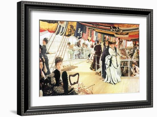 Ball on Board-James Tissot-Framed Art Print