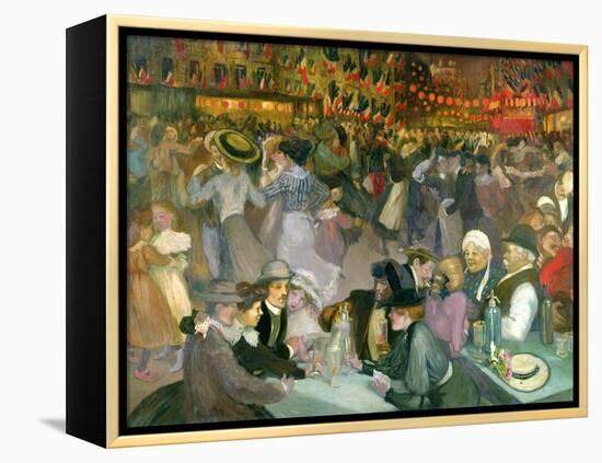 Ball on the 14th July-Théophile Alexandre Steinlen-Framed Premier Image Canvas