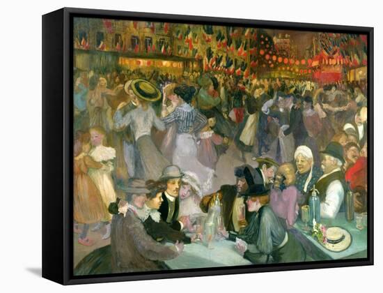 Ball on the 14th July-Théophile Alexandre Steinlen-Framed Premier Image Canvas