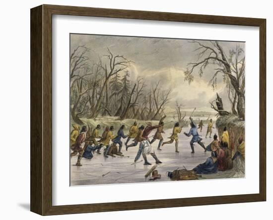 Ball Play on the Ice-Seth Eastman-Framed Giclee Print