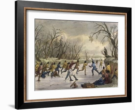 Ball Play on the Ice-Seth Eastman-Framed Giclee Print