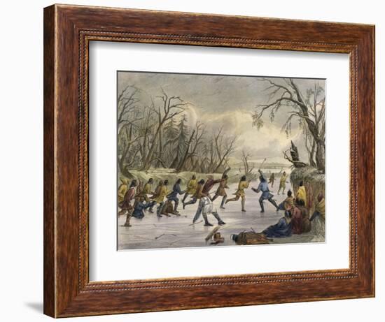 Ball Play on the Ice-Seth Eastman-Framed Giclee Print