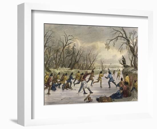 Ball Play on the Ice-Seth Eastman-Framed Giclee Print