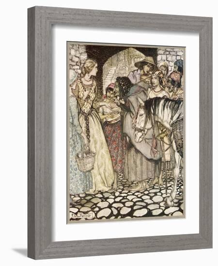 Ballad, Gypsy Laddie-Arthur Rackham-Framed Art Print